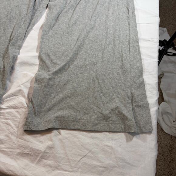 Anthropologie womens button front wide leg grey lounge pants. Size L - Picture 2 of 6